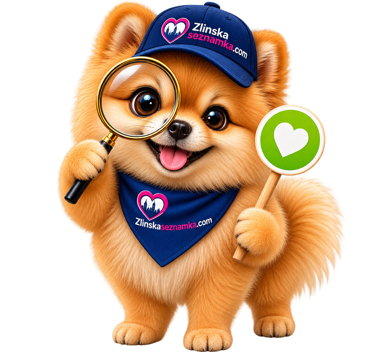 Maskot pomeranian s lupou